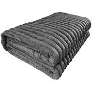 4sleep Microplush blanket 220 × 200 cm Viola, dark grey - Blanket