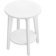 VASAGLE Folding table 40 × 40 × 51 cm, round, white - Side Table