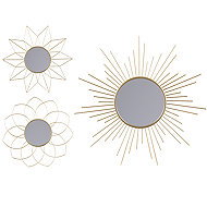 DOCHTMANN Design mirror gold, set of 3 - Mirror