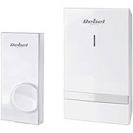 Rebel URZ3262 Wireless doorbell IP44, 48 melodies, 1 × AC receiver, 1 × driver, 100 m, white - Doorbell