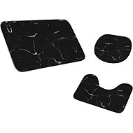 Pronett XJ5675 Bathroom set 3 pcs, black marble - Bath Mat