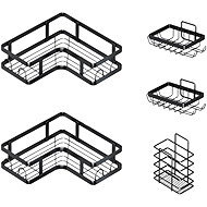 Verk 27419 Set of wall shelves, 5 pcs, black - Shelf