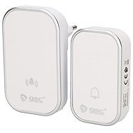 Garsaco Plumtre wireless doorbell 1 battery-free button and 1 receiver, white - Doorbell
