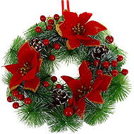 Ruhhy 26470 Christmas wreath with ornaments 30 cm - Christmas Decoration