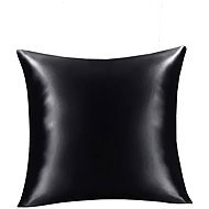 4sleep Satin pillowcase 40 × 40 cm, black - Pillowcase
