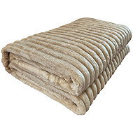 4sleep Microplush blanket 220 × 200cm Viola, beige - Blanket