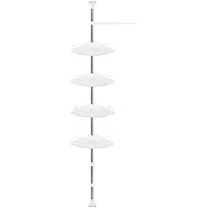 Ruhhy 26639 Telescopic corner shelf, white - Bathroom Shelf