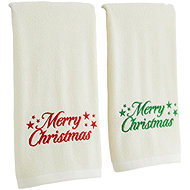Ruhhy 26612 Set of towels with Christmas motif 50 × 100 cm, 2 pcs - Towel Set