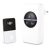 Garsaco Home wireless doorbell GCS 1 battery-free button and receiver, white-black - Doorbell