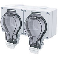 Solight Double socket IP66, waterproof and dustproof - Socket
