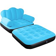 Verk 27536 Inflatable folding chair 2 in 1, blue - Armchair