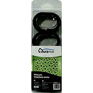 DuraHome Hooks for bathroom curtains, black, 12 pcs - Rings
