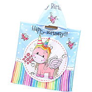 Jerry Fabrics Baby poncho 60 × 120 cm - Happy Birthday - Towel Poncho