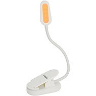 Lunesto LED Reading Lamp without blue component with CLIP-ON, white - Clip On Light