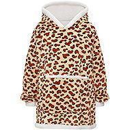 Gordon TV hoodie, leopard - Wearable Blanket