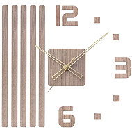 PRIM Completely Silent wooden sticky clock - dark brown - Wall Clock