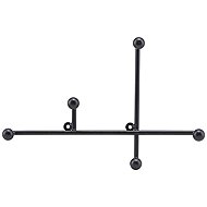 House Nordic Hanger with 5 hooks Prea Matte black - Coat Hanger