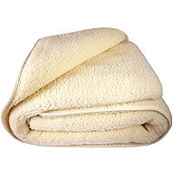 4sleep Sheep wool blanket Natur 140 × 200 cm, winter - Blanket