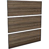 Keter Fence Kit walnut (3 × panel) - Fence Panel