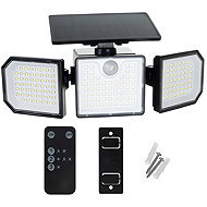 Izoxis 24633 Solar 167 LED lighting with PIR motion and dusk sensor, IP65, 500 lm, 1800 mAh - Motion Sesnor