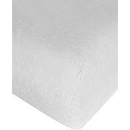 4sleep Waterproof terry sheet with elastic 70 × 120 cm, white - Cot sheet