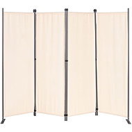 MultiGarden AW-022/4TLG Folding garden and room screen, 4-piece, 167 × 216 cm, beige - Room Divider