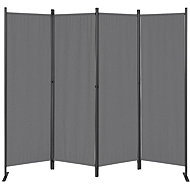 MultiGarden AW-022/4TLG Folding garden and room screen, 4-piece, 167 × 216 cm, grey - Room Divider