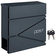 Songmics Mailbox Post, anthracite grey - Mailbox