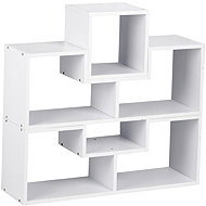 ModernHome WYJ-072 Standing bookcase, bookcase, 80 × 24,5 × 63 cm, white - Bookshelf