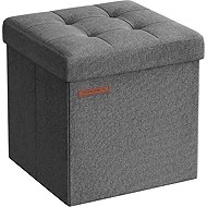 Songmics Stool with storage space Nestro 30 cm grey - Ottoman
