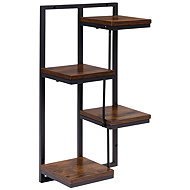 ModernHome ME-ATS07 Wall shelf with 4 levels, dark wood - Shelf
