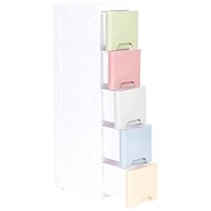 ModernHome PJJCBS0019-05A Mobile children's shelf on wheels, 5 drawers - Shelving Unit