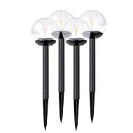 Ilumen 910310 Solar lamp transparent ball 4 pcs - Garden Lighting
