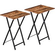 Vasagle Set of 2 folding tables Abby, brown-black - Side Table