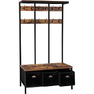 Vasagle Hallway coat rack Dorota, brown-black - Coat Hanger