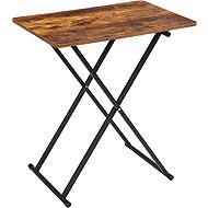 Vasagle Folding table Melori 60 cm, black-brown - Side Table