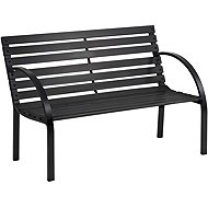 Sofotel 4207 Garden bench with backrest Luca 117,5 × 83 × 57 cm, black - Garden Bench