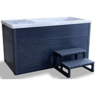 Hanscraft Cool Pool Pro - Sterling Silver/Gray Oak - Wooden Hot Tub