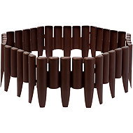Plonos PL-961 Garden plastic curbs, flexible 2,2 m, brown - Lawn Edging