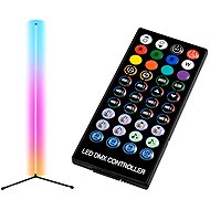 Verk 12330 Corner RGB LED floor lamp, remote control, 150 cm, black - Floor Lamp