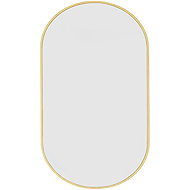 ModernHome 15419 Oval wall mirror 100 × 50 cm, gold frame - Mirror