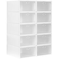 ModernHome PJJSB0002 Modular shoe rack, 10 modules, 42,5 × 30,5 × 61,5 cm, white - Shoe Rack