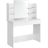 ModernHome PWSHT-20 Cosmetic dressing table with large mirror 108 × 40 × 142 cm, white - Dressing Table