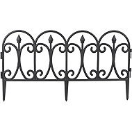 DOCHTMANN Garden fence edging 4 pcs black 60 × 33 cm - Fence Components