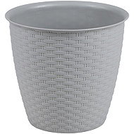 DOCHTMANN Flower pot rattan 25×23 cm, grey - Flower Pot