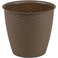 DOCHTMANN Flower pot rattan 30 × 26 cm, brown - Flower Pot