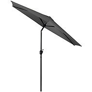 Plonos PL-884 Folding garden parasol 6-segment, 300 cm, with cover, grey - Sun Umbrella