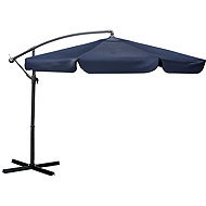 Plonos PL-880 Folding garden parasol 6-segment, 350 cm, with case, blue - Sun Umbrella