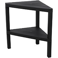 DOCHTMANN Plastic corner shelf, 2 tiers, 46 × 45 × 25,5 cm, black - Side Table