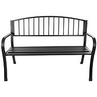 Bauerkraft G-414 Garden bench with backrest, metal, 125 cm, black - Garden Bench